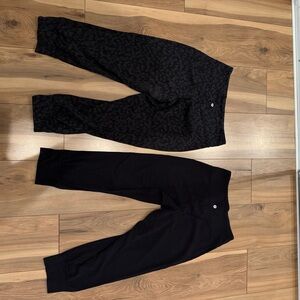 Lululemon Black and Patterned Leggings bundle